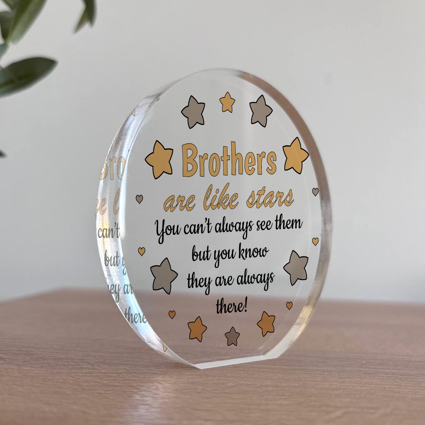 BROTHER GIFTS For Birthday Christmas Acrylic Plaque