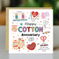 Funny 2nd Anniversary Card Cotton Anniversary Cards For Husband
