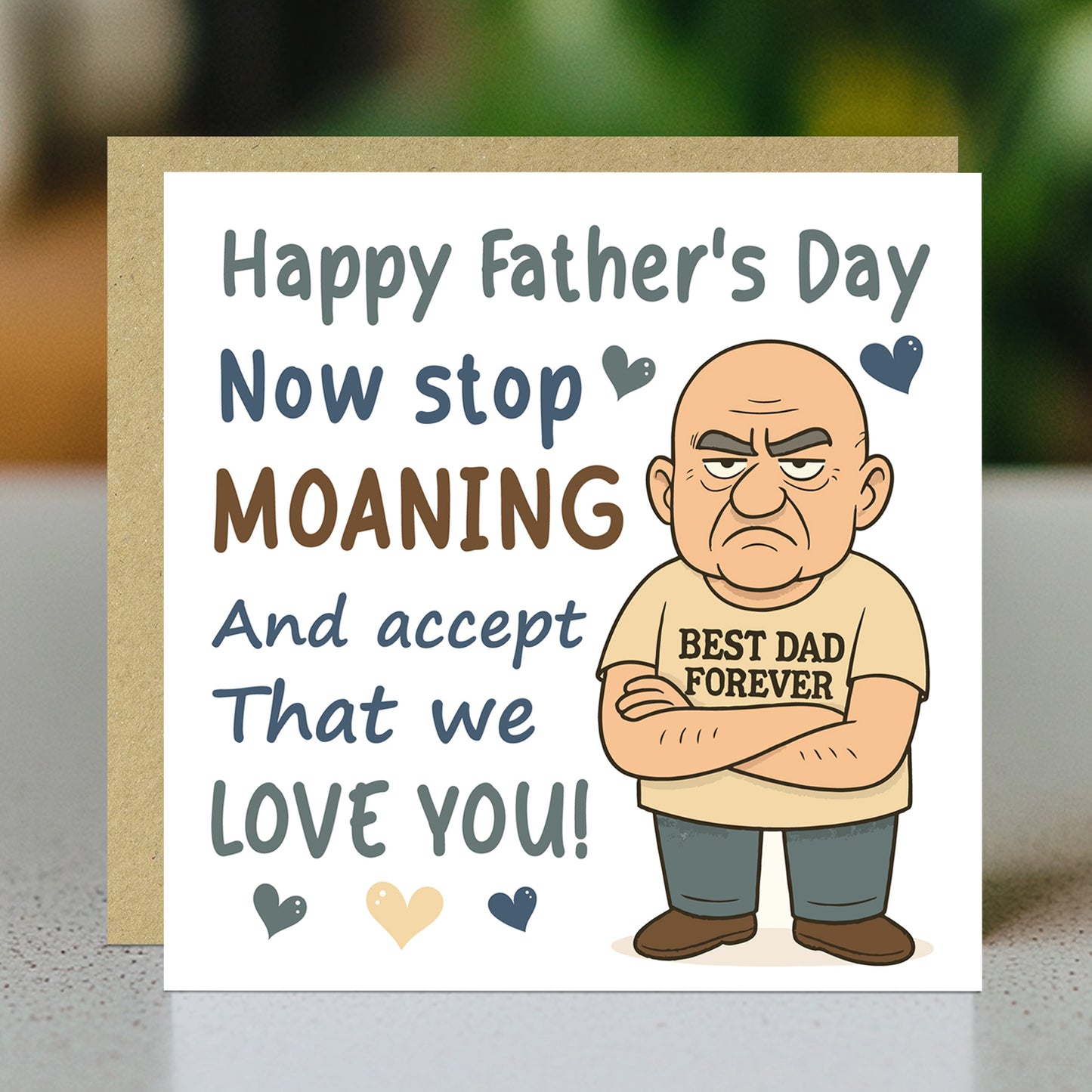 Funny Fathers Day Card For Dad Novelty Happy Father's Day Card
