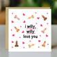 Funny Rude Anniversary Card For Wife Girlfriend Kraft Envelope