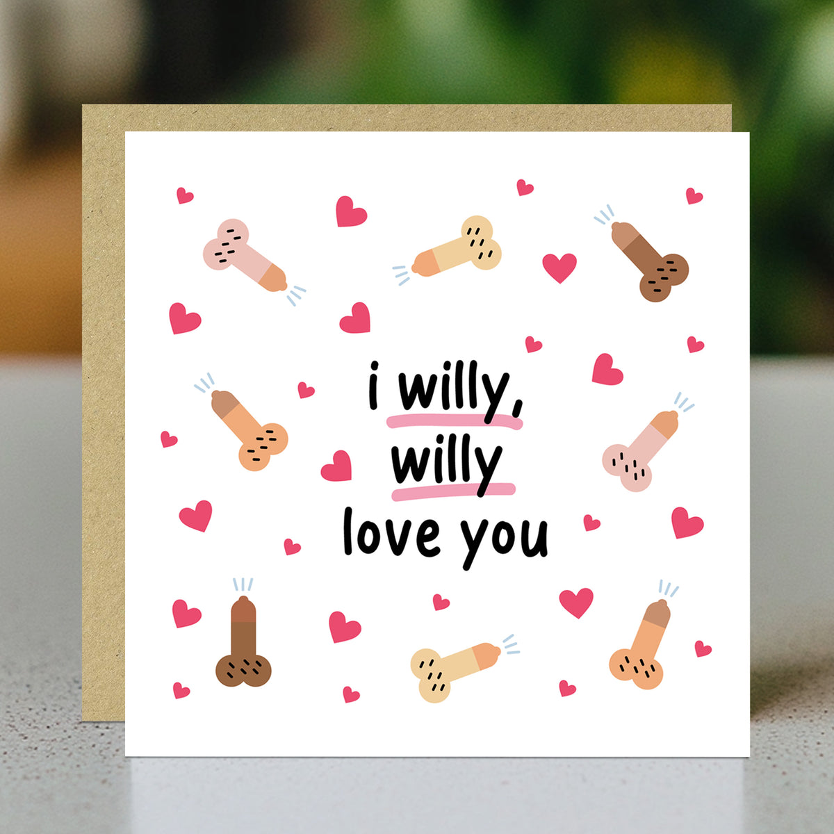 Funny Rude Anniversary Card For Wife Girlfriend Kraft Envelope