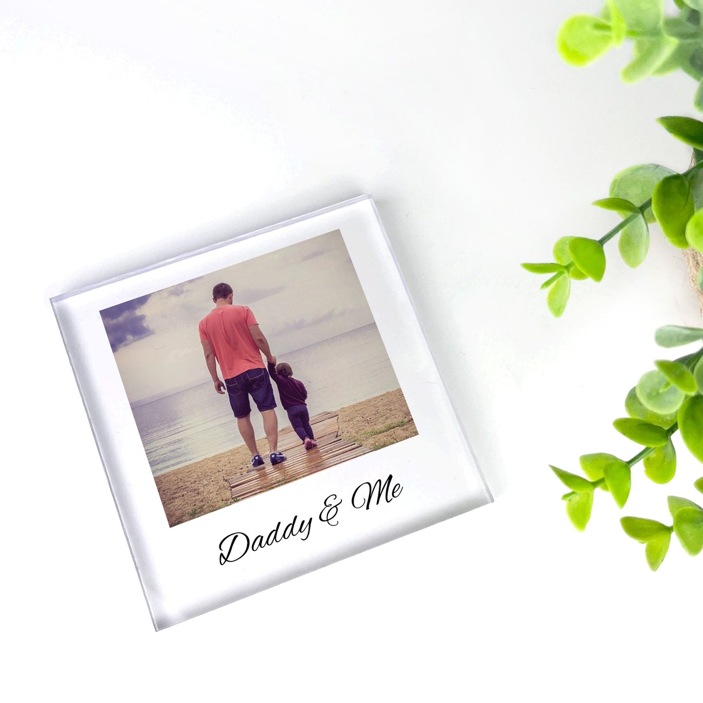 Fathers Day Gift For Dad DADDY AND ME Plaque Dad Photo Plaque