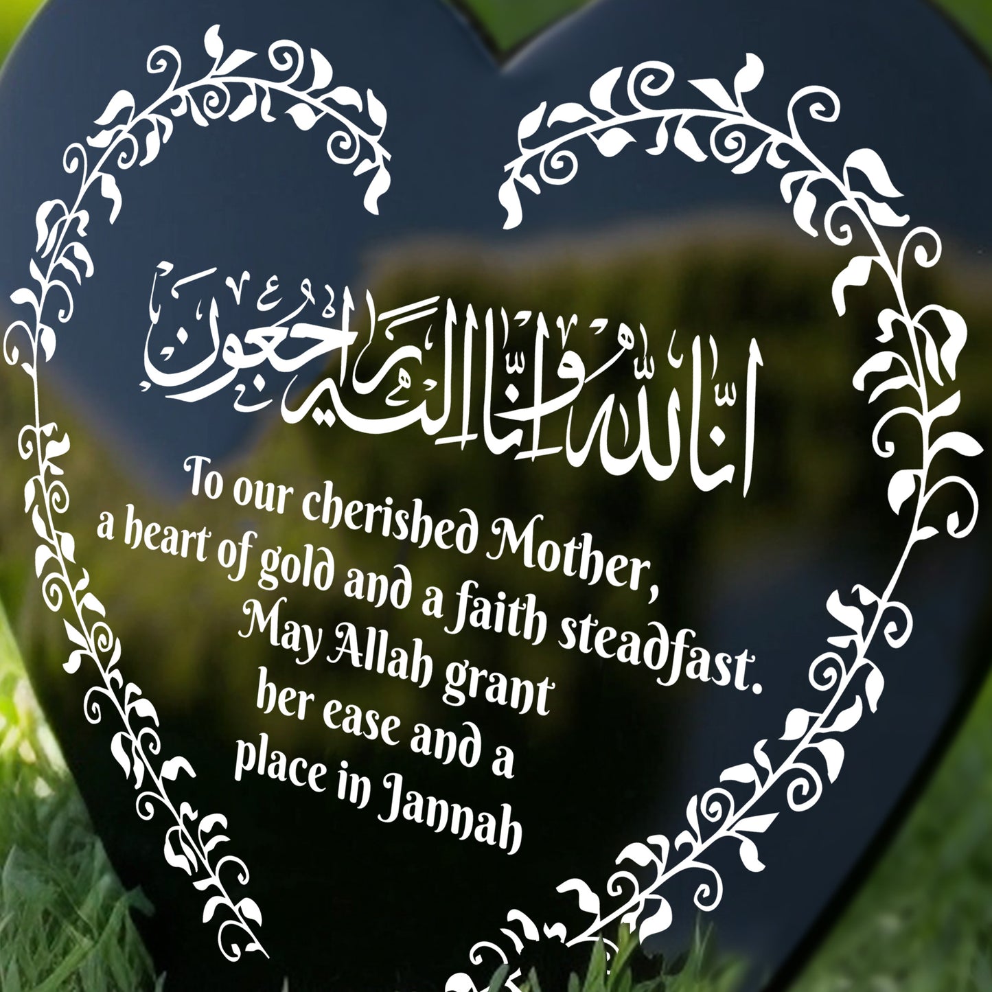 Mum Mother Memorial Stake Muslim Islamic Memorial Plaque Acrylic