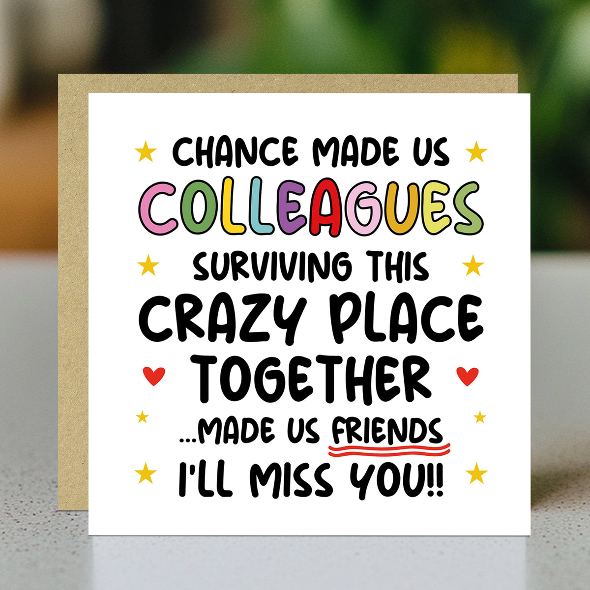 Chance Made Us Colleagues Card Funny Card For Colleague Leaving
