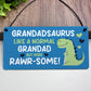Funny Grandad Gift Birthday Fathers Day Gifts Grandadsaurus