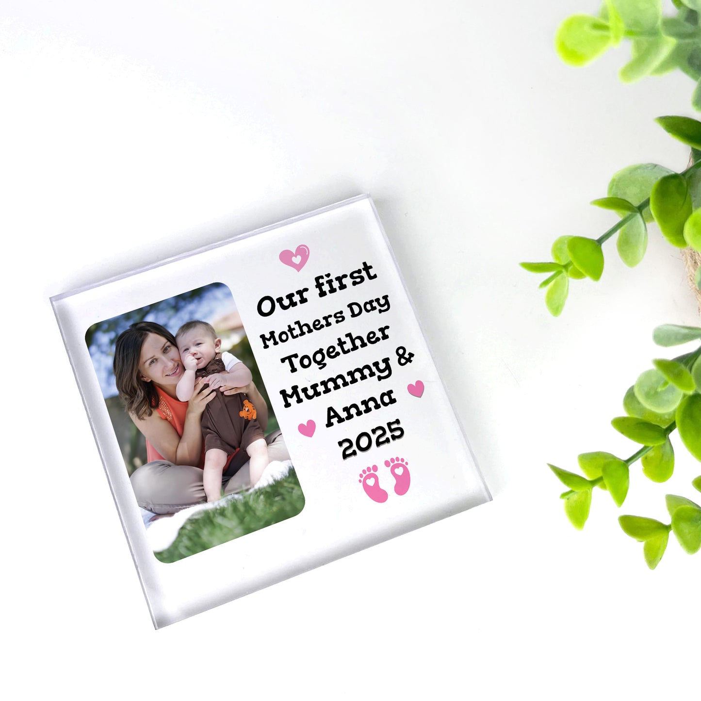 Happy First Mothers Day Gifts for Mummy Personalised Plaque Gift