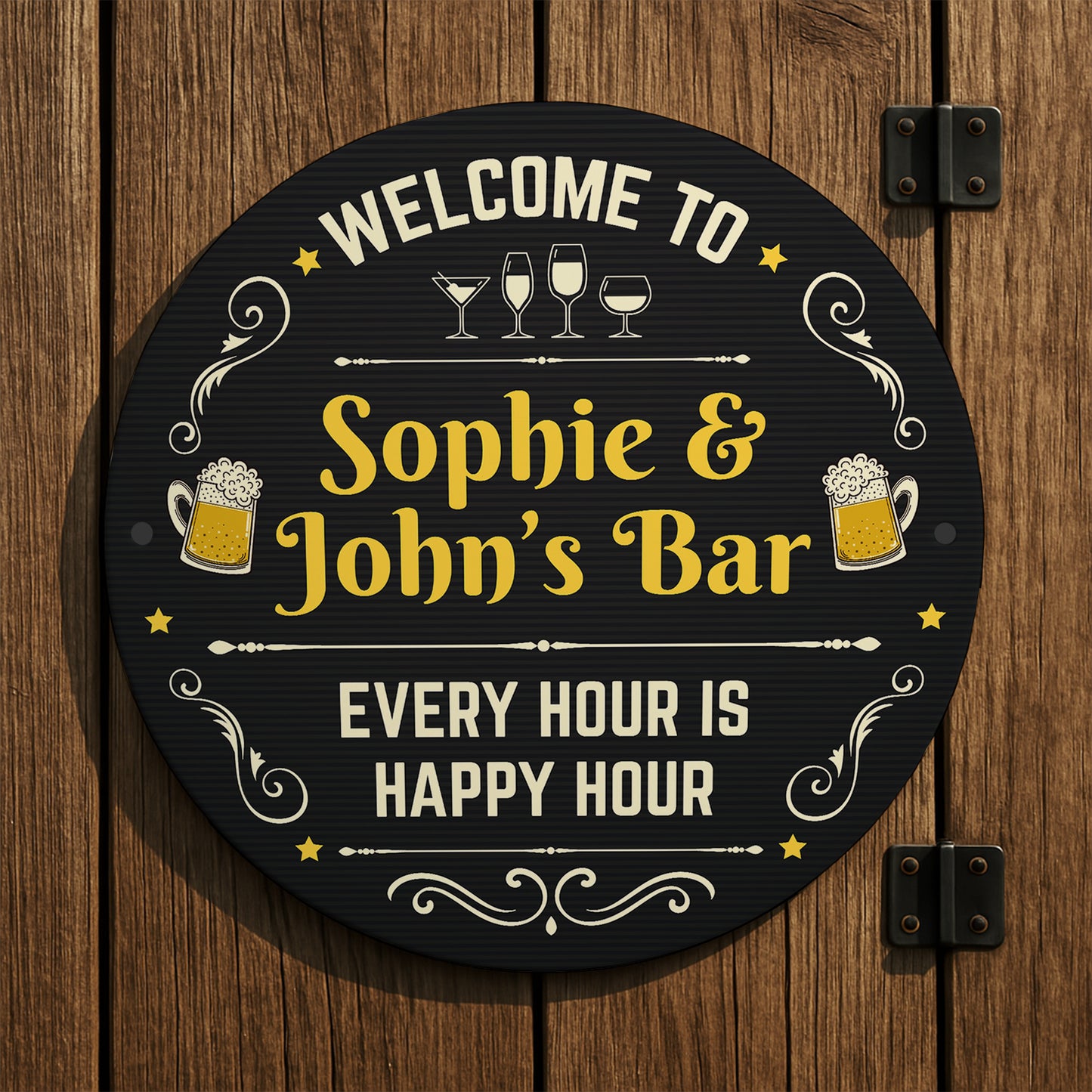 Personalised Bar Sign For Home Bar Outside Acrylic Bar Signs
