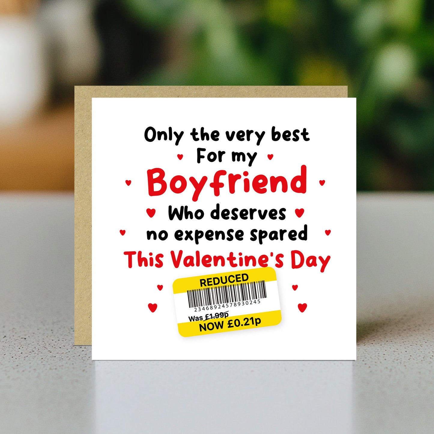 Funny Valentines Day Card For Boyfriend Reduced Sticker Cheap