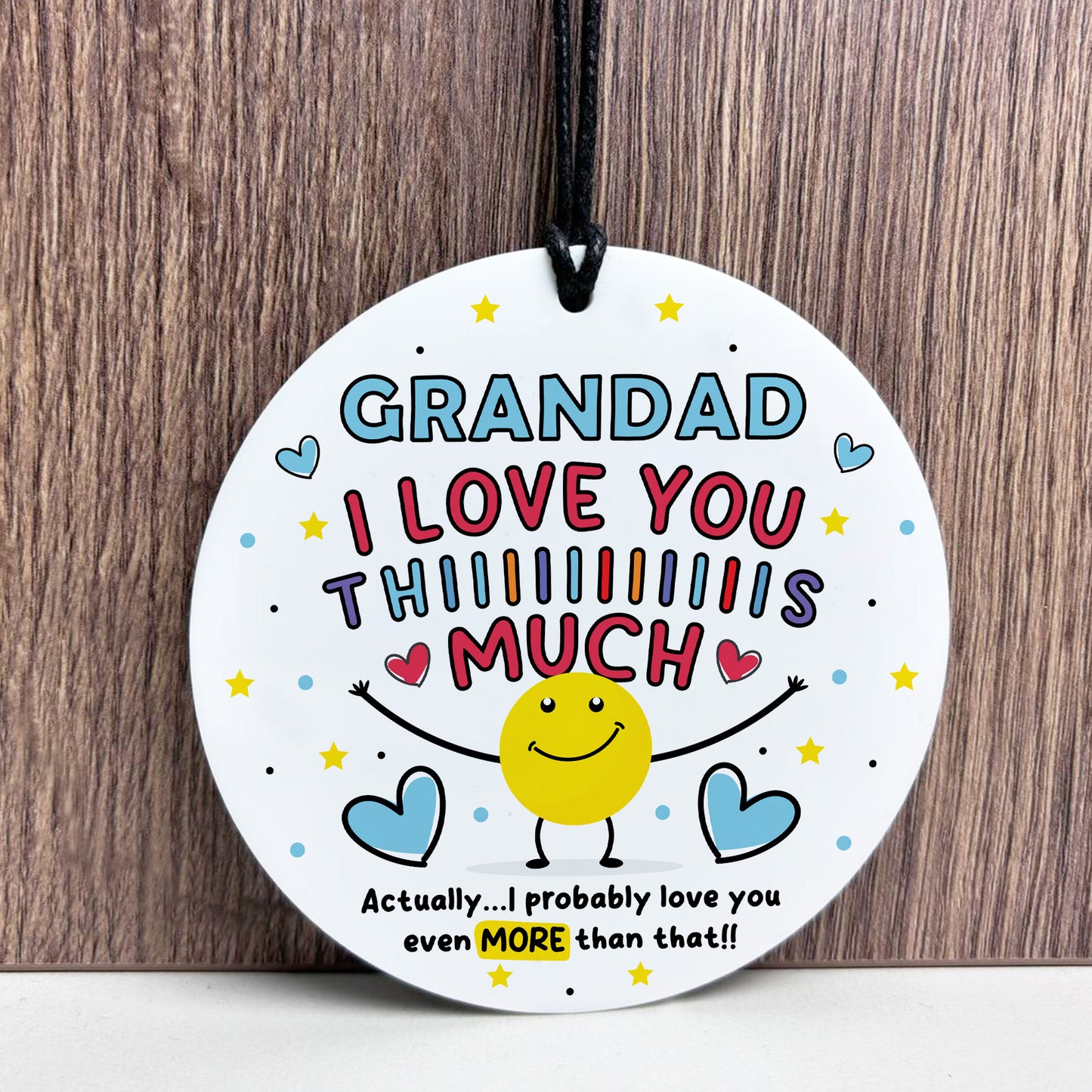 Gift For Best Grandad I Love You This Much Grandad Birthday Gift