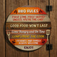 BBQ Sign For Garden Acrylic BBQ Rules Signs For Home Outside BBQ