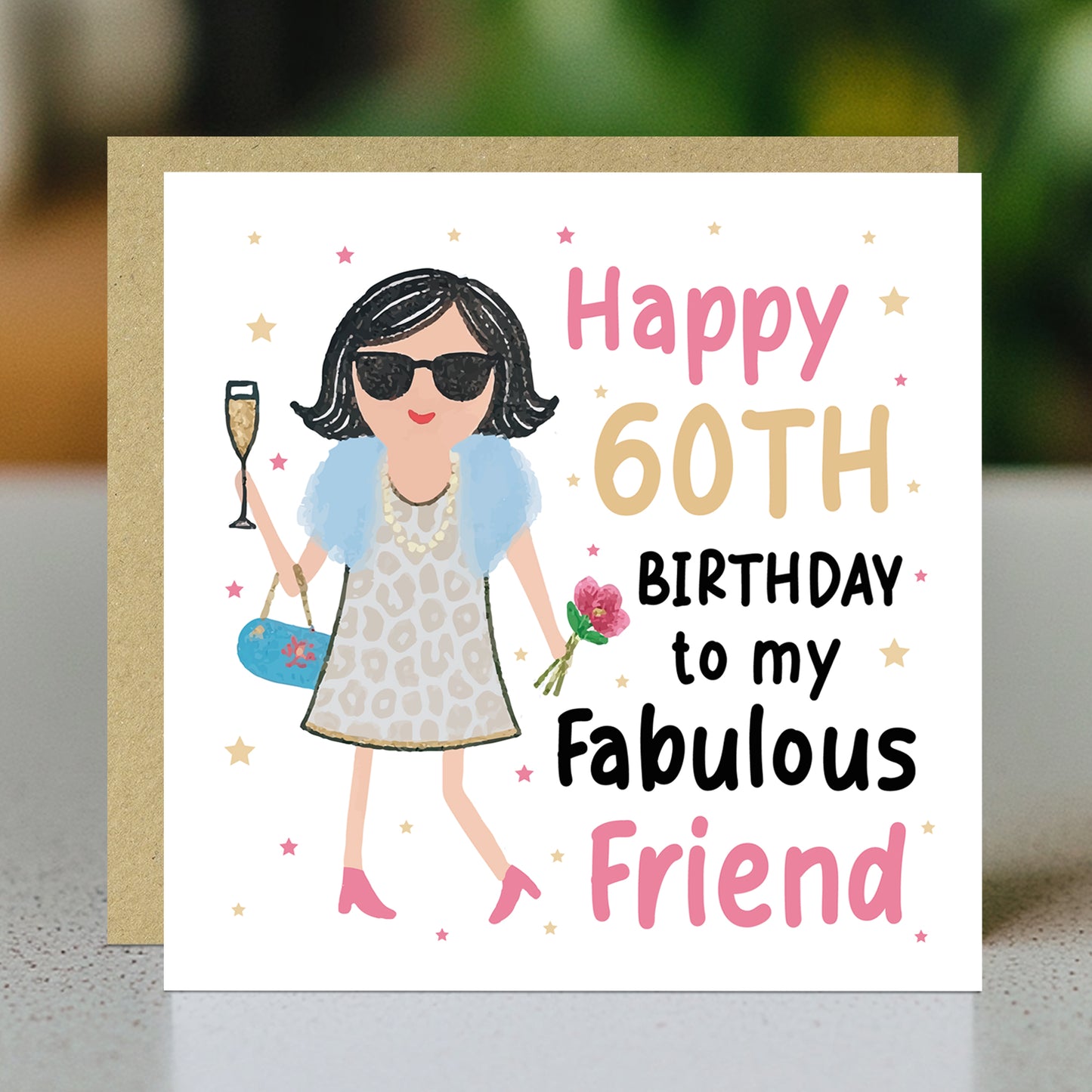 60th Birthday Card For Fabulous Friend Best Friend Card For 60th