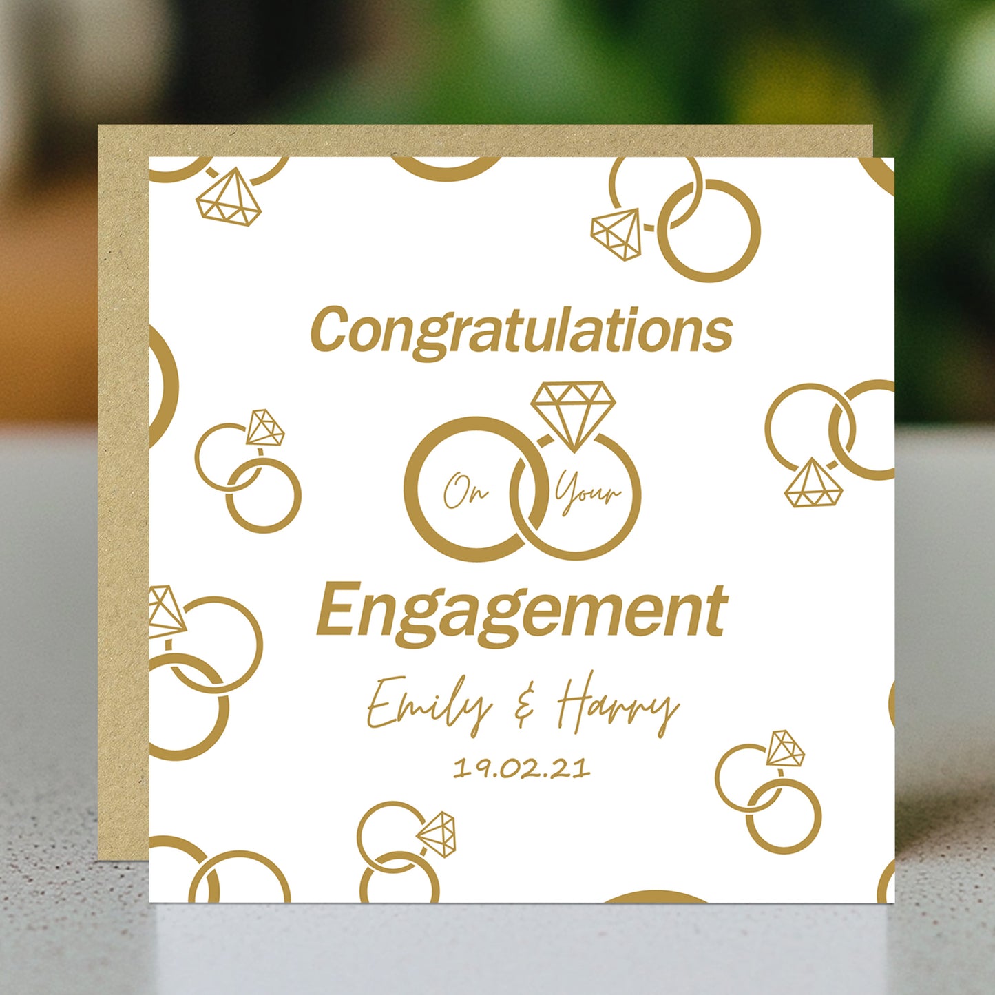 Congratulations On Your Engagement Card Personalised Card
