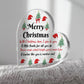 Gift For Teacher Teaching Assistant For Christmas Heart Plaque