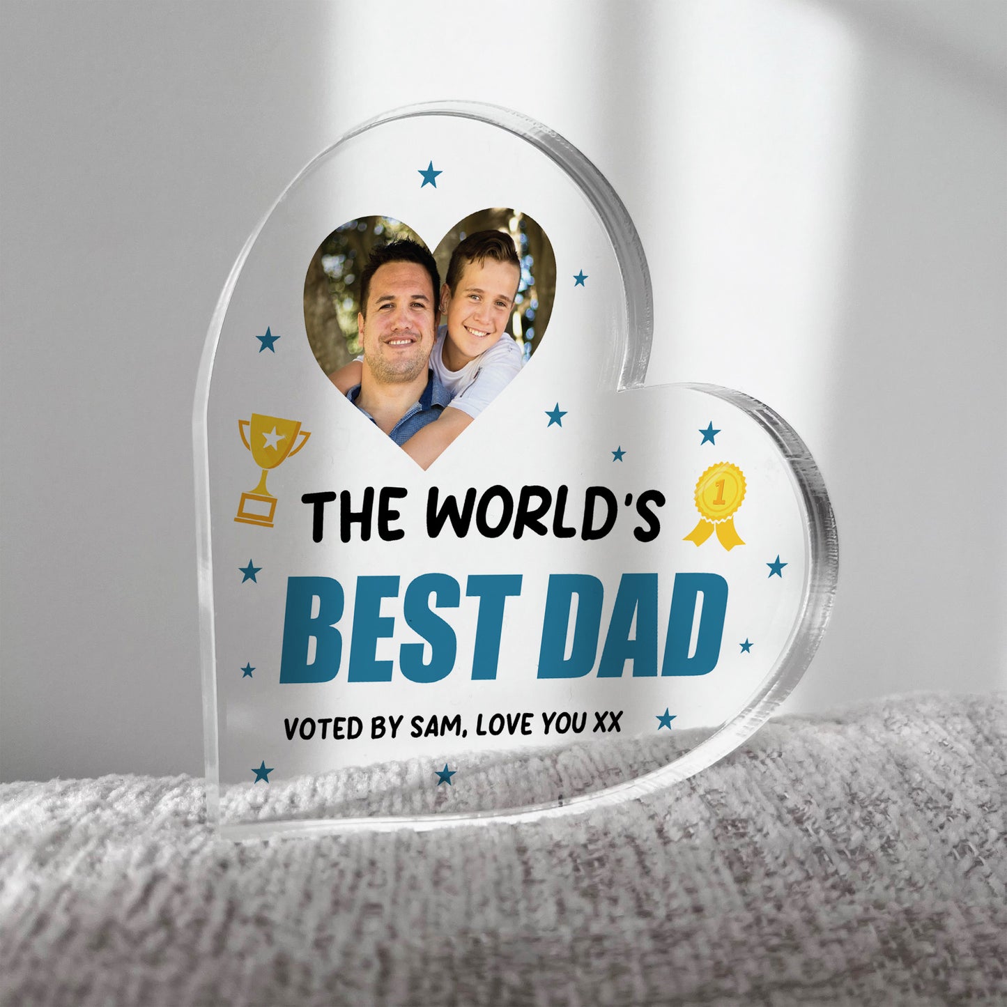 Dad Gifts For Fathers Day Birthday Worlds Best Dad Plaque
