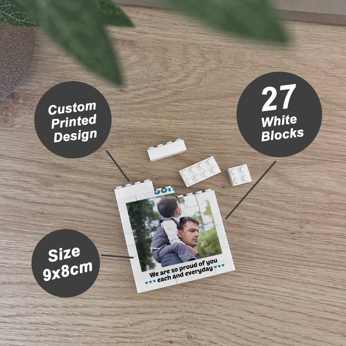 Personalised Gift For Son Birthday Building Blocks Puzzle Gift