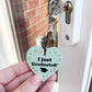 Novelty Graduation Gift Wood Keyring I JUST GRADUATED Gift
