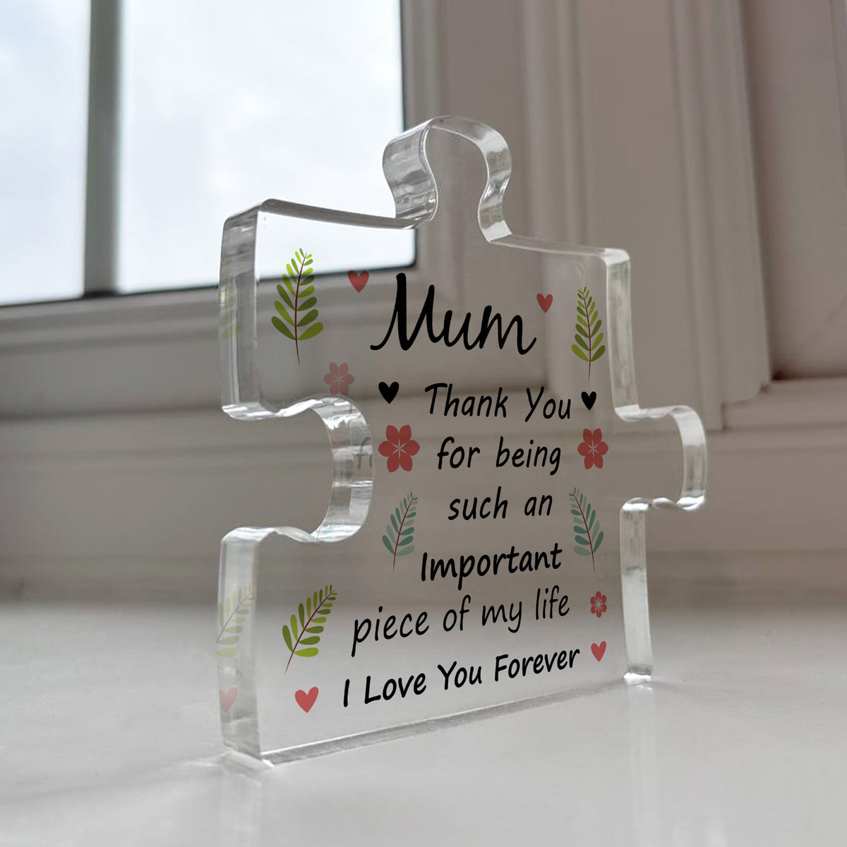 Gifts For Mum Acrylic Puzzle Piece Best Mum Gifts from Daughter
