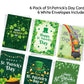 Pack of 6 St. Patrick's Day Greeting Cards and White Envelopes