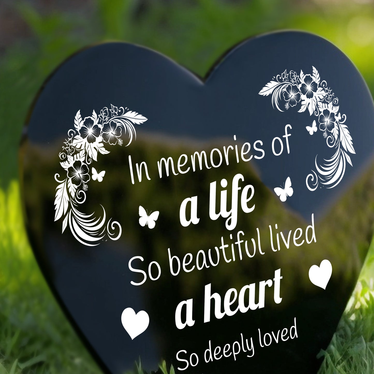 Grave Memorial Plaque Garden Ground Stake Grave Marker Memorial