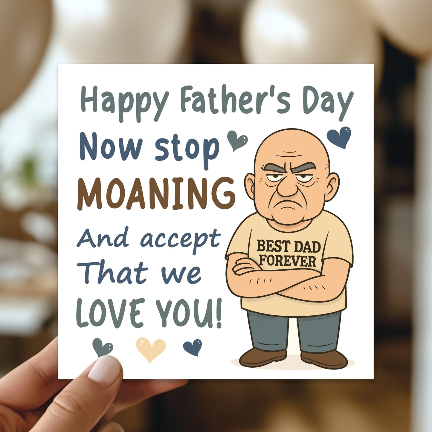Funny Fathers Day Card For Dad Novelty Happy Father's Day Card