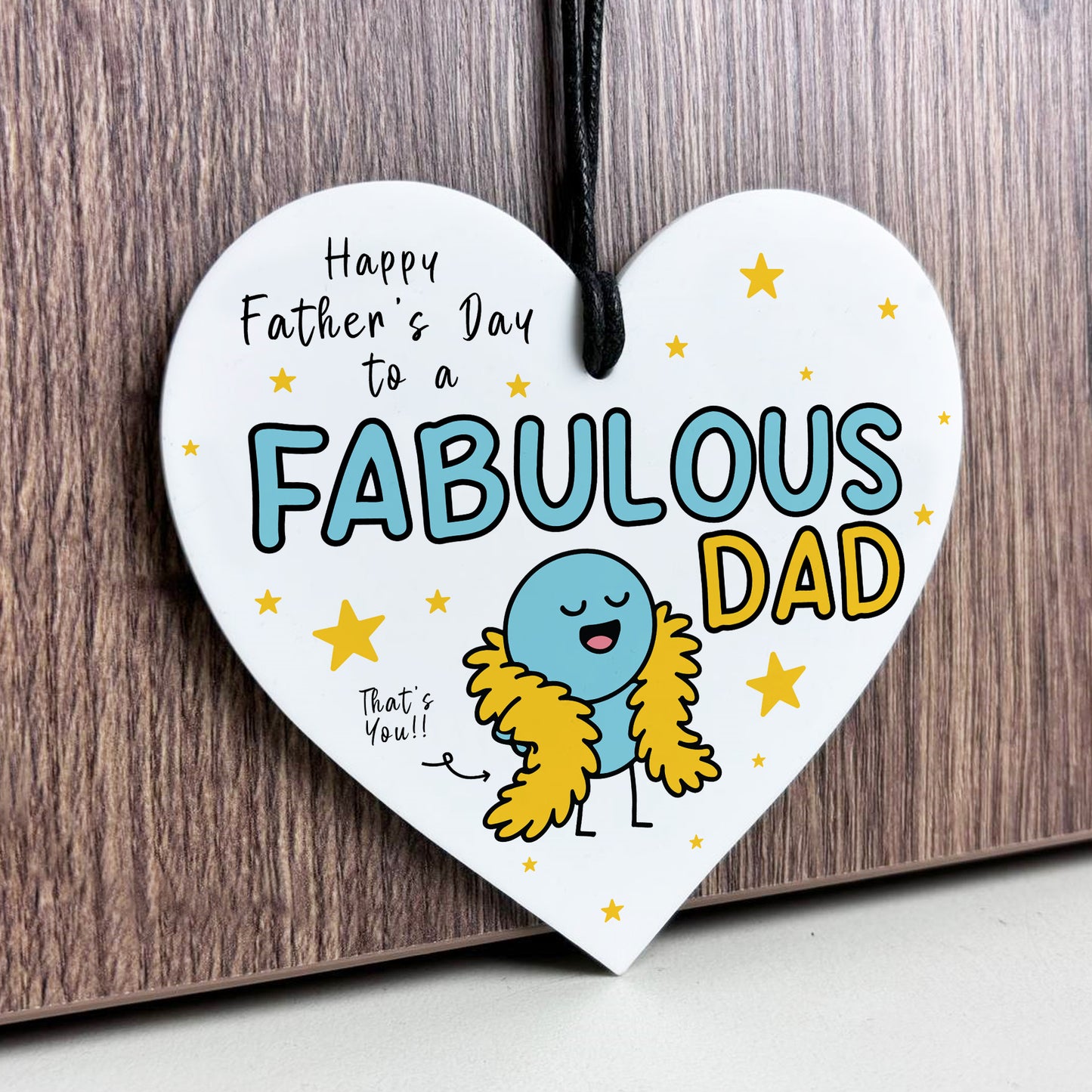 Funny Fathers Day Gift For Dad FABULOUS DAD From Daughter Son