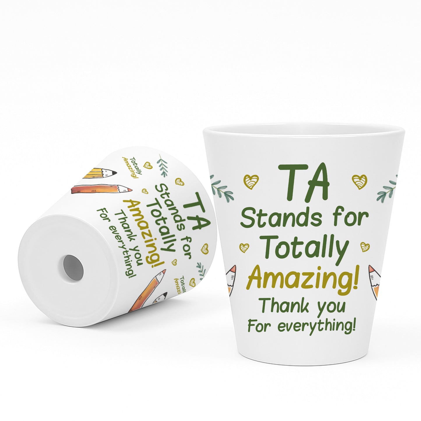 Teaching Assistant Gift Teacher Plant Pot 10cm x 9cm Thank You