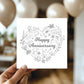 Happy Anniversary Card With Envelope 1st 10th 20th 30th 40th
