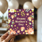 Purple Mothers Day Card For Mum Handmade Card For Mum Nanny