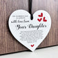 Fathers Day Gift From Daughter White Hanging Heart Gift For Dad