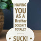 Novelty Gift For Brother Thank You Funny Christmas Birthday Gift