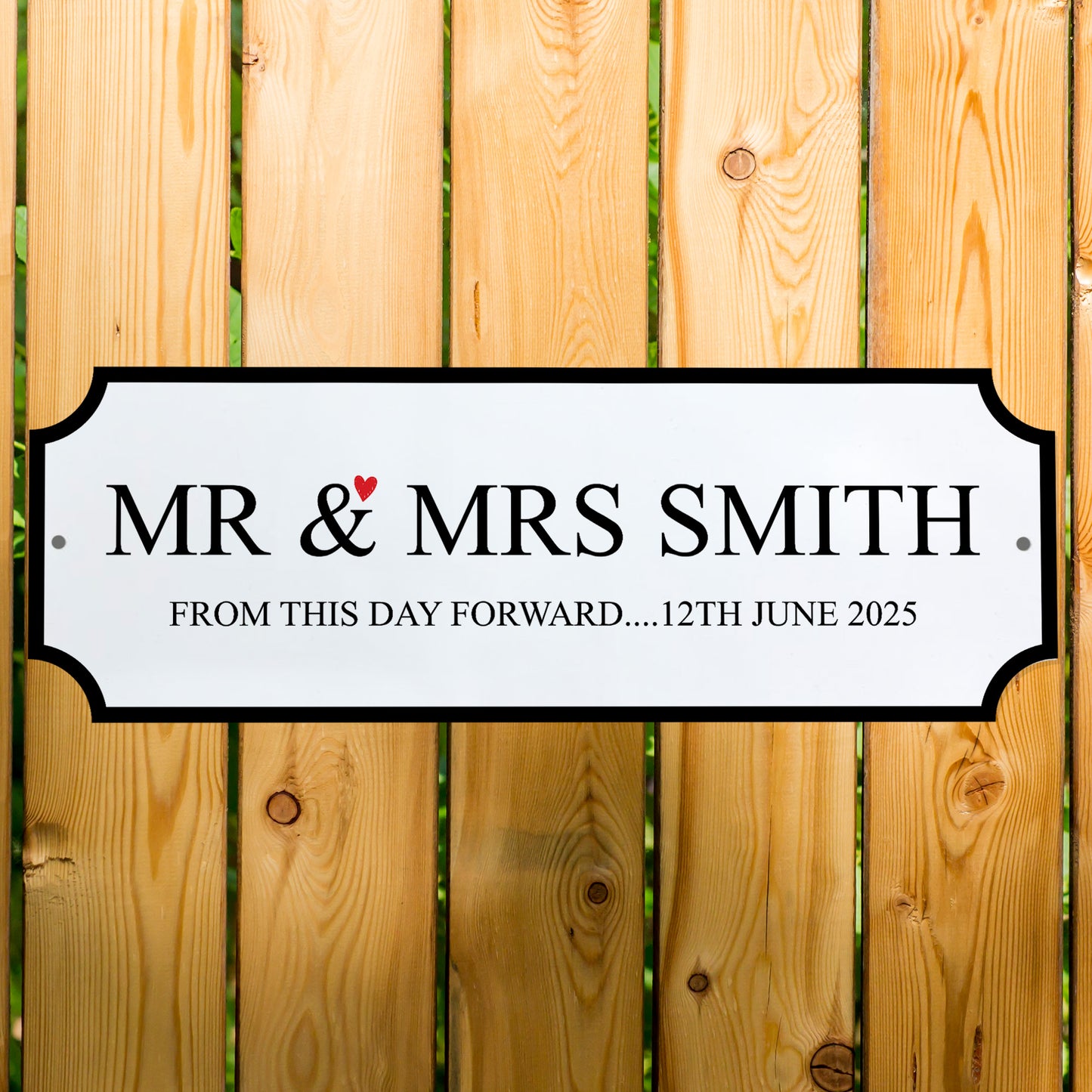 Personalised Street Signs Mr & Mrs Wedding Sign Vintage Style In