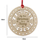 My First Christmas As A Nanny Wooden Hanging Bauble DecorationTh