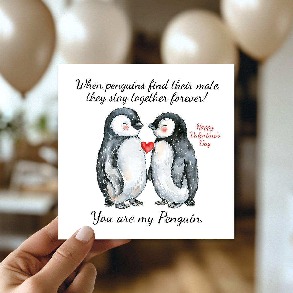 Valentines Day Card For Him Her Romantic Card For Partner
