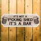 Novelty Home Bar Sign Funny Garden Bar Plaque Man Cave Garage