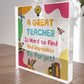 Thank You Gift Acrylic Plaque Leaving Gifts For GREAT TEACHER