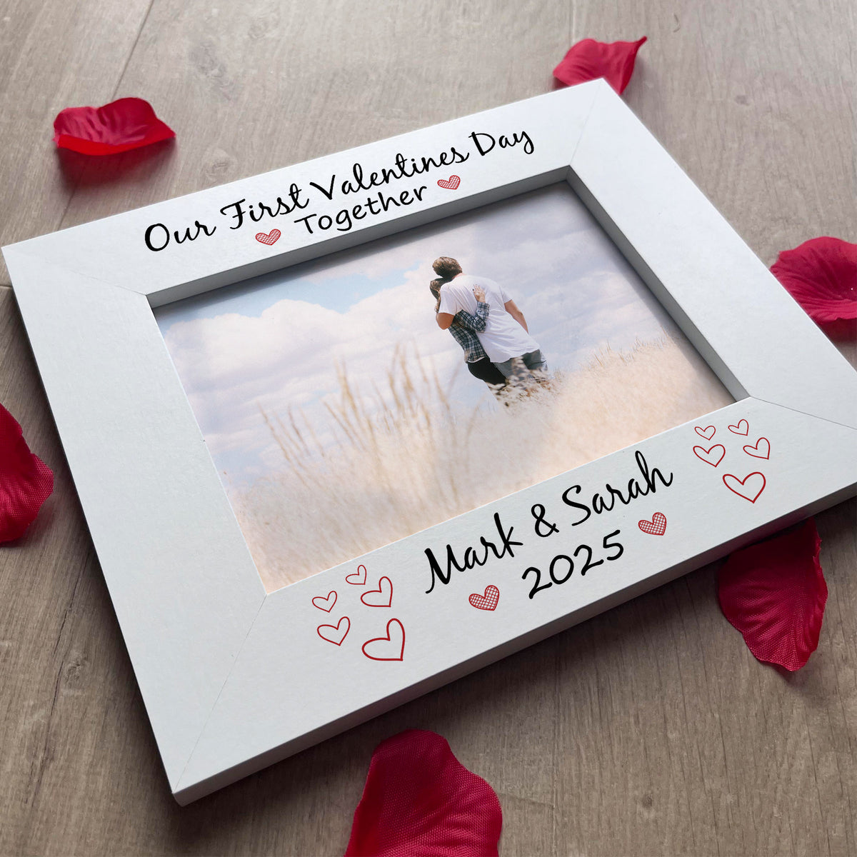 Personalised Photo Frame For Couple 1st Valentines Day Gift