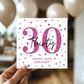 30th Birthday Card Her Friend Thirtieth Birthday Card Daughter