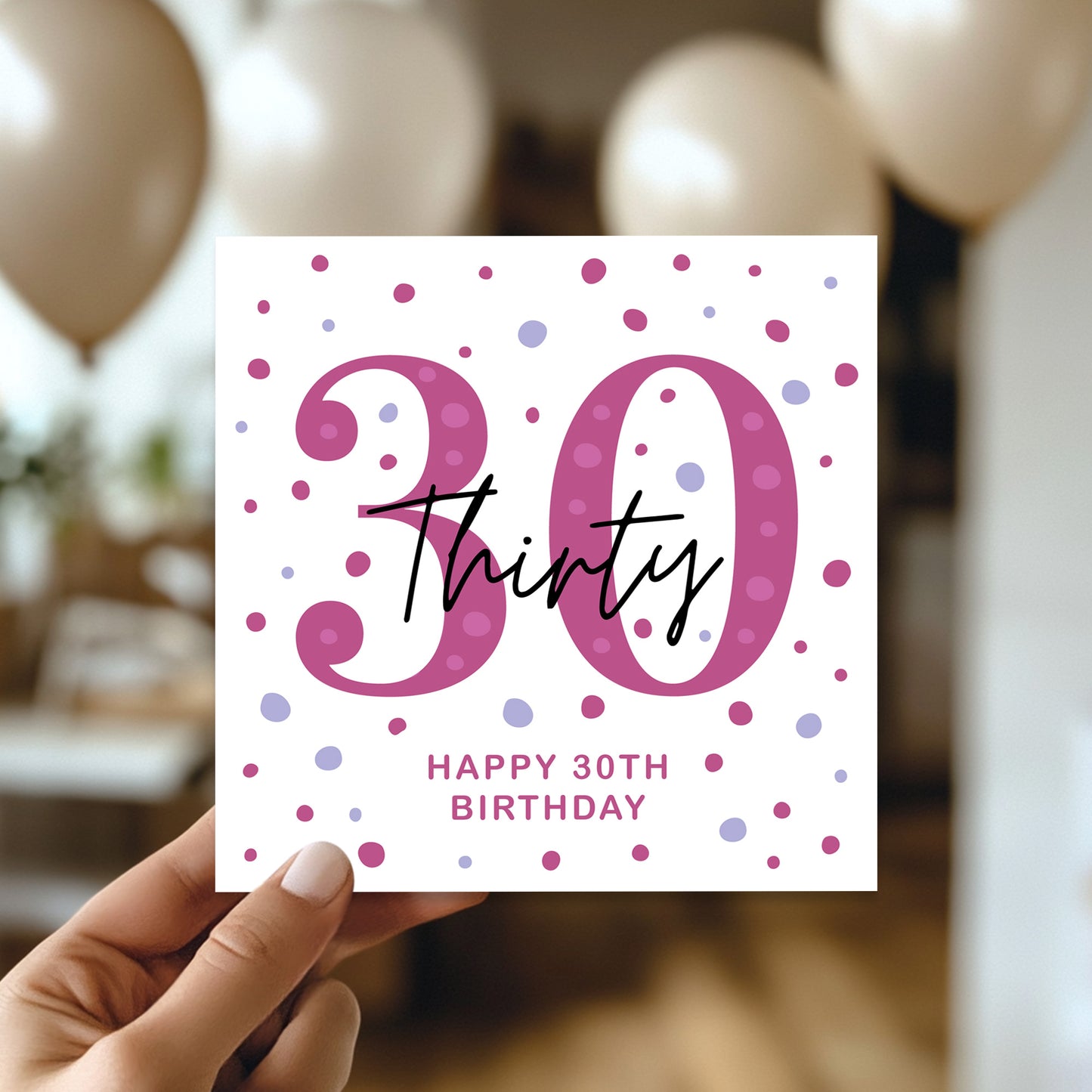 30th Birthday Card Her Friend Thirtieth Birthday Card Daughter