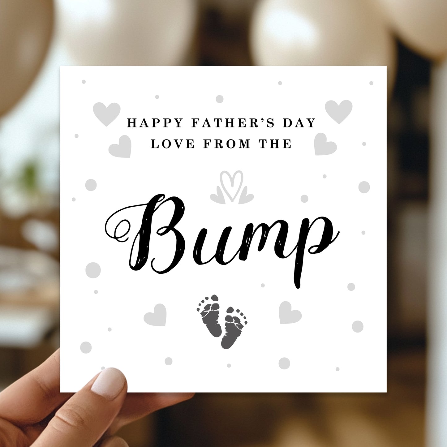 Happy Fathers Day Card From The Bump With Envelope Daddy To Be