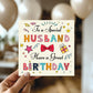 Husband Birthday Card Happy Birthday Card For Husband