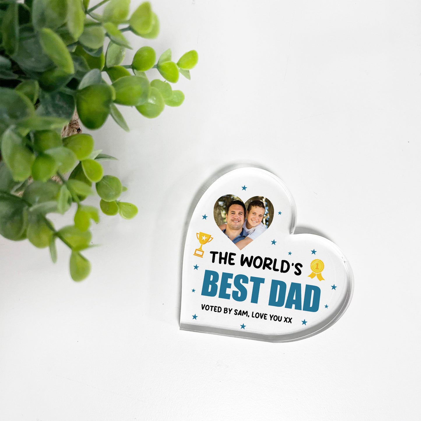 Dad Gifts For Fathers Day Birthday Worlds Best Dad Plaque