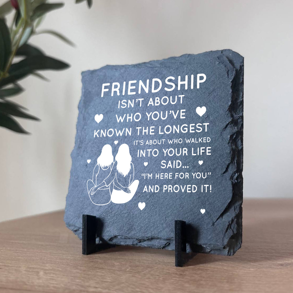 Friendship Plaques Gifts For Women Slate Standing Plaque
