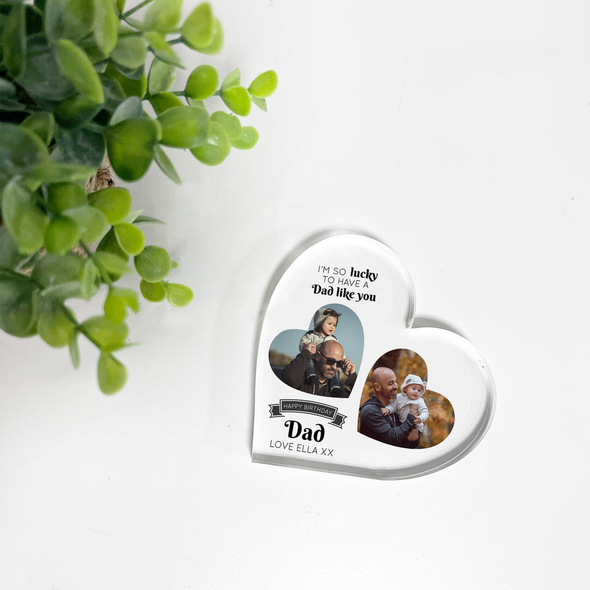 Personalised Dad Birthday Gifts Custom Photo Acrylic Plaque
