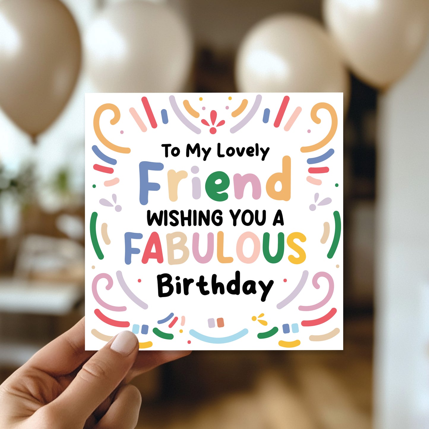 Friend Birthday Card Best Friend Birthday Card Bestie BFF