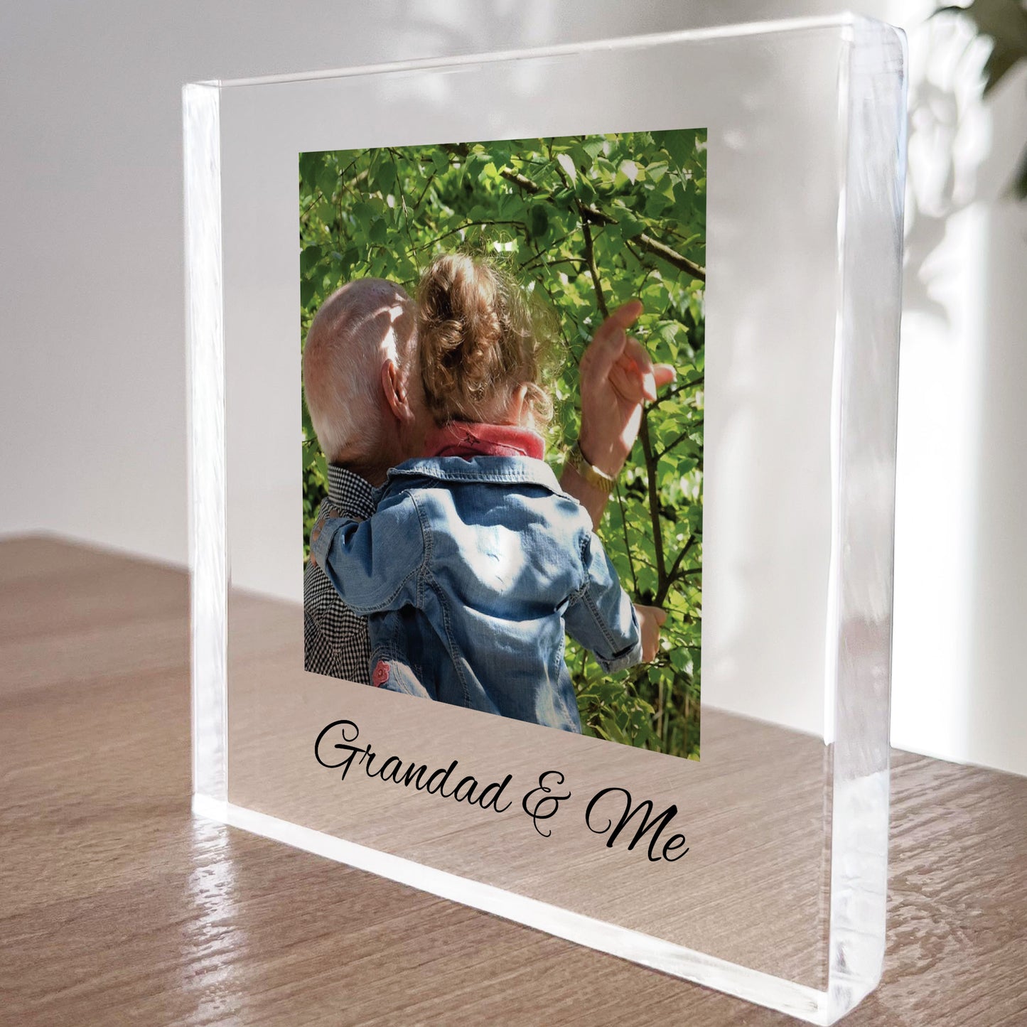 Fathers Day Gift For Grandad GRANDAD AND ME Plaque Grandad Photo