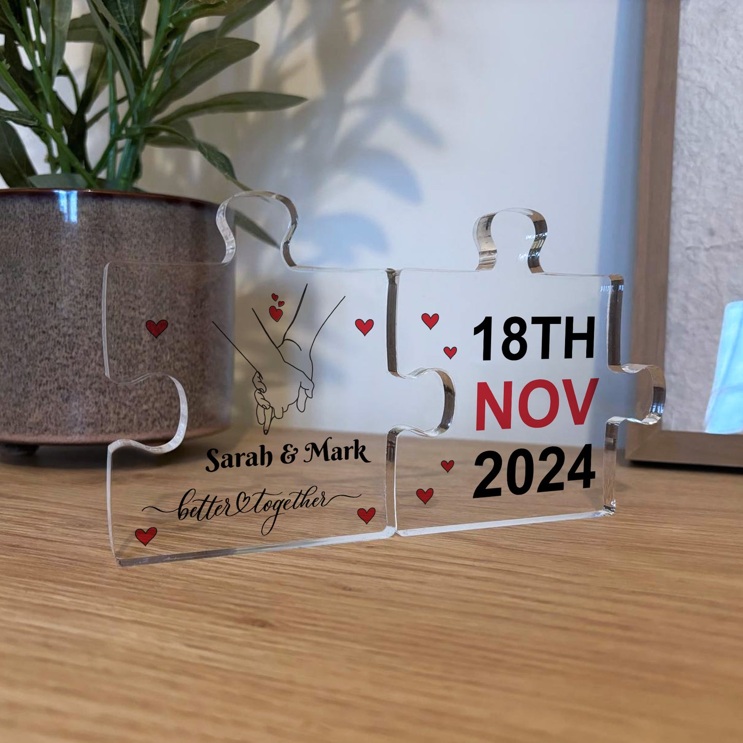 Personalised Gift For Couple 1st 2nd 3rd 4th 5th Anniversary