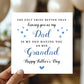 Fathers Day Card For Dad and Grandad Happy Father's Day Card