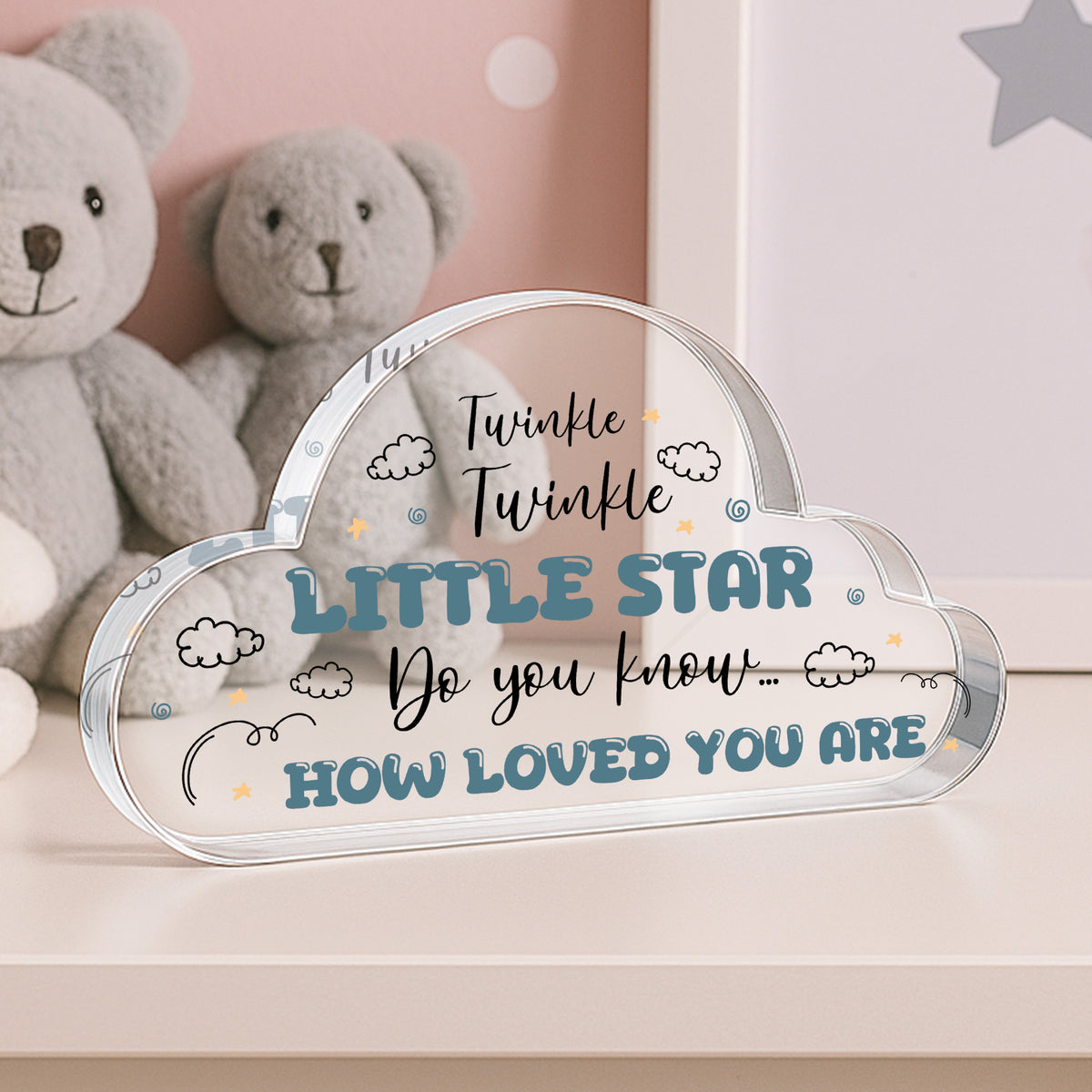 Gift For Baby Boy Baby Girl Baby Shower Gift Loved You Are Cloud
