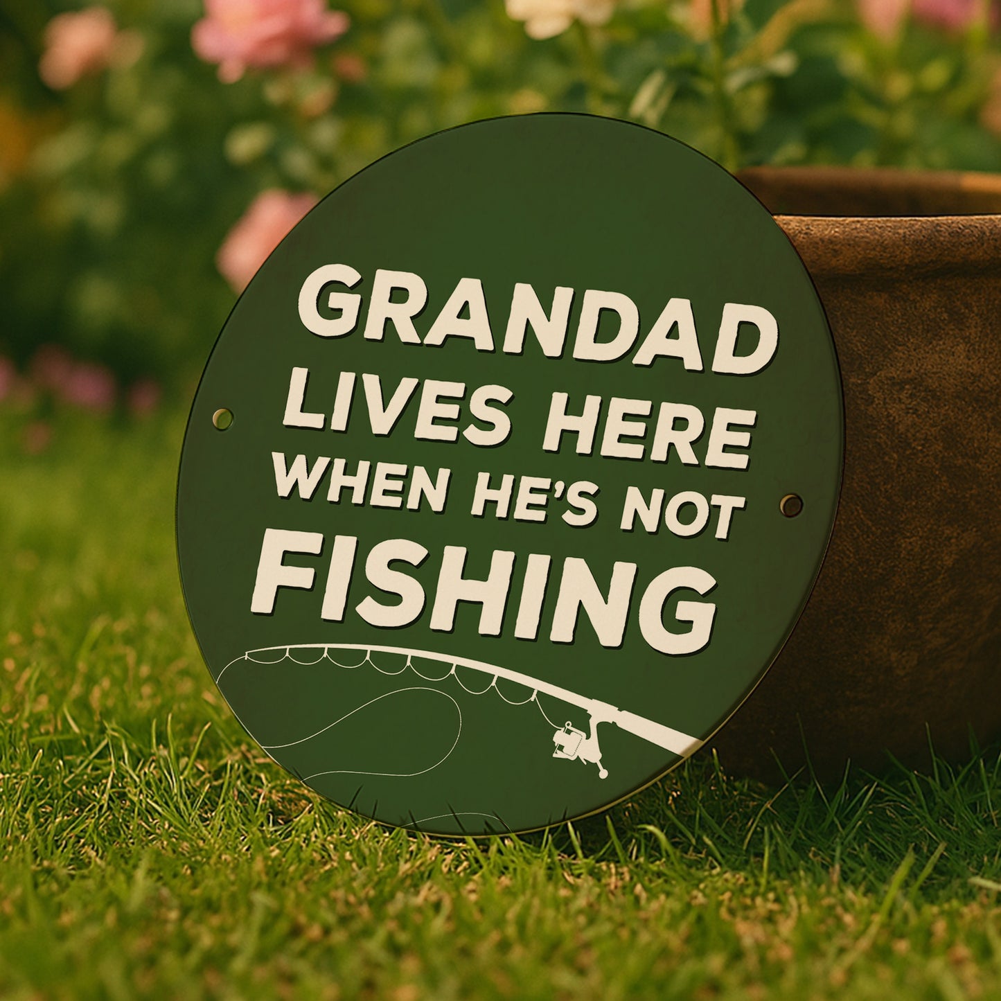 Fishing Gift Hanging Fishing Sign For Man Cave Garage Funny Gift