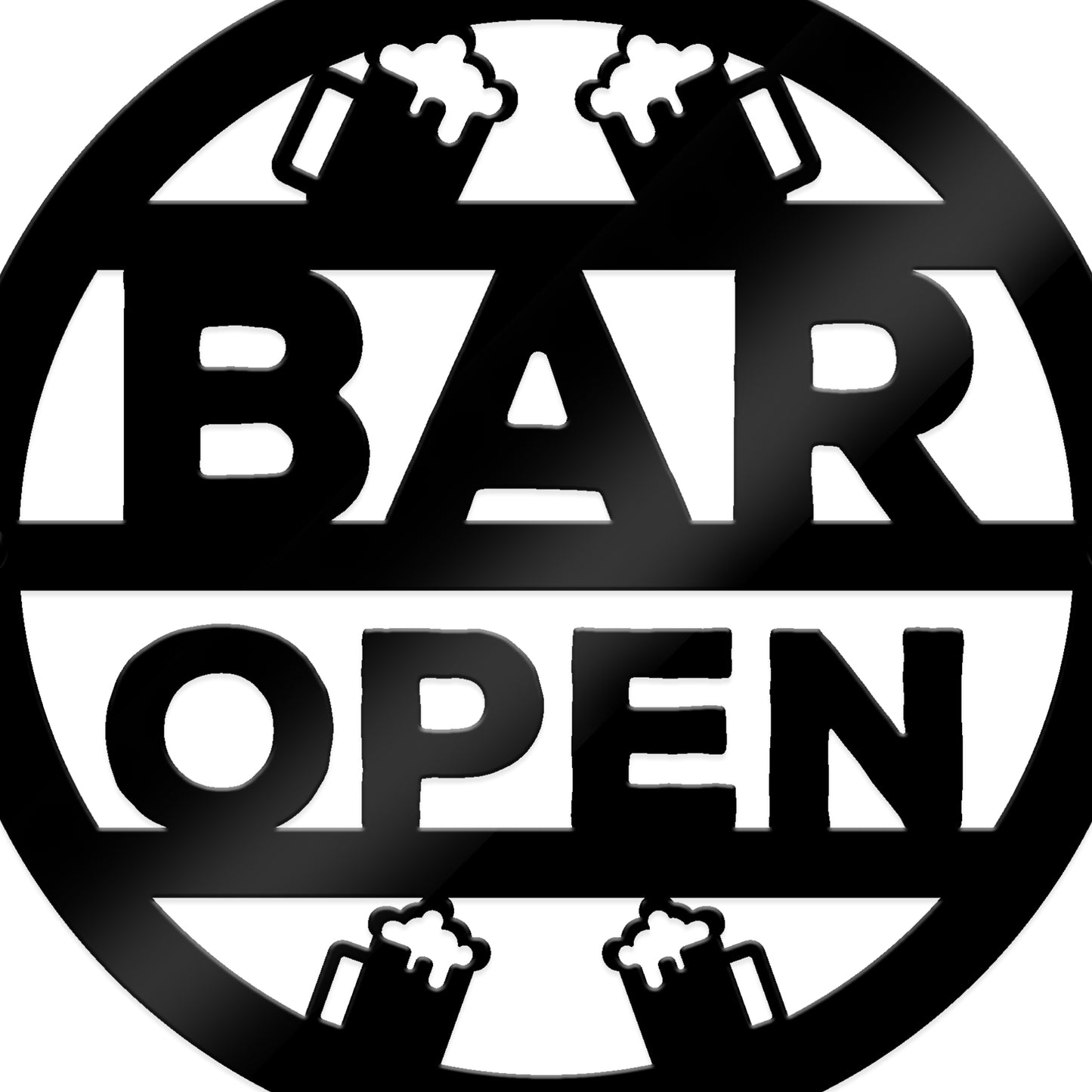 Bar Open Sign Wall Decor For Home Bar Man Cave Garden 35x35cm